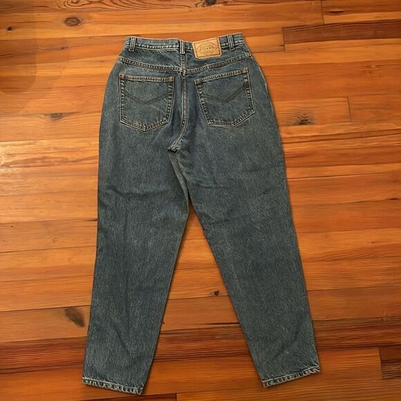 Gitano VTG 90s High Waisted Tapered Denim Mom Blue Jeans Womens Size 14 Short - Picture 4 of 13